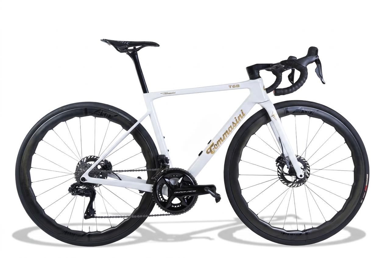 Tommasini T68 — Bianco Oro, White frame · Gold decals