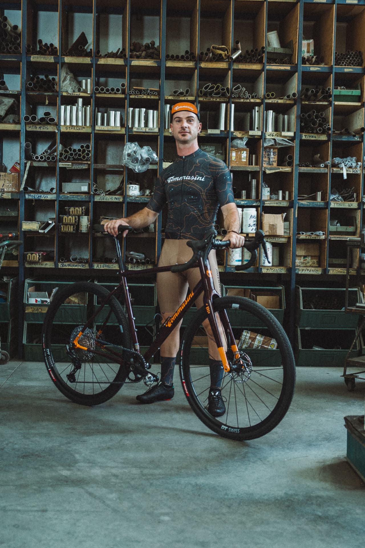 Rider in the Rugged Land topographic kit in the workshop