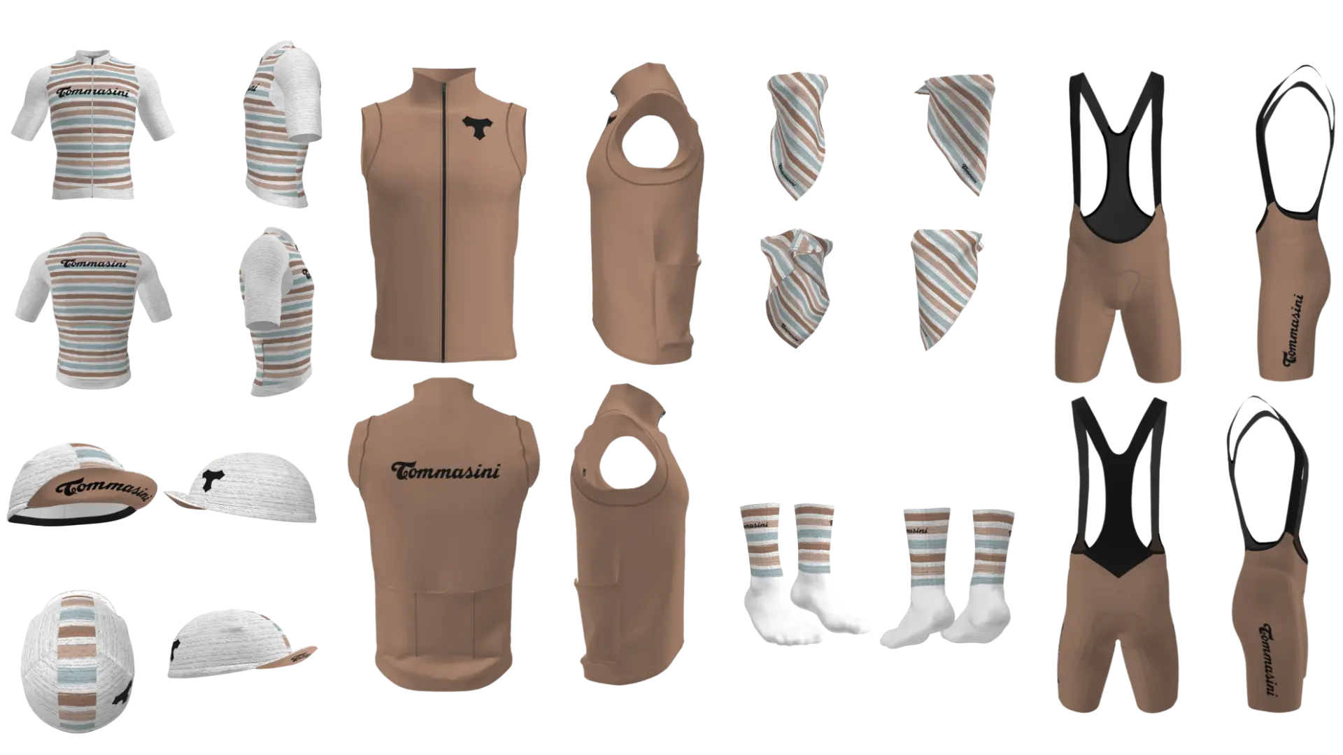 Wild Coast capsule: jersey, bibs, cap, neck gaiter and socks