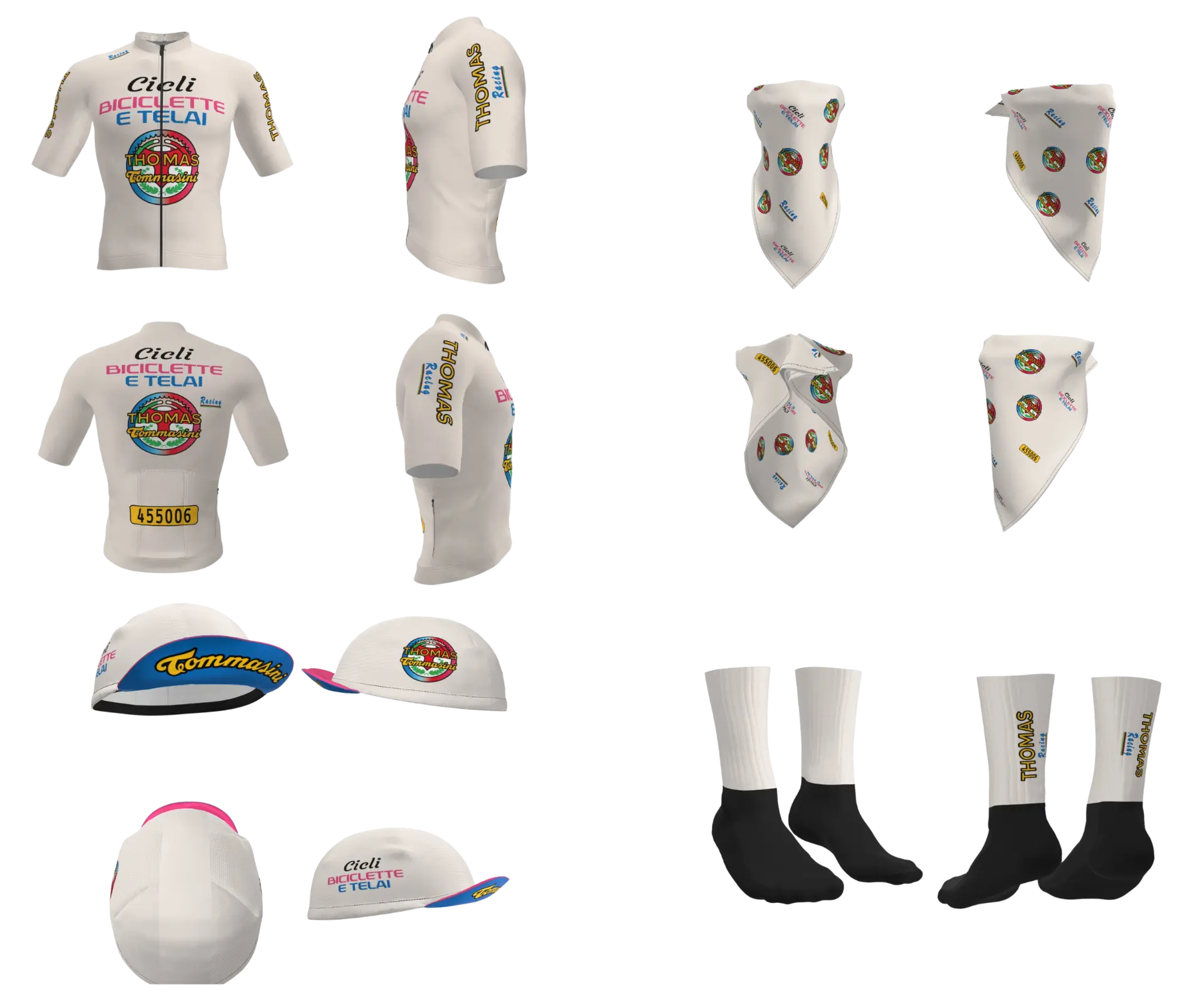 Vintage Pop capsule: jersey, caps, bandanas and socks